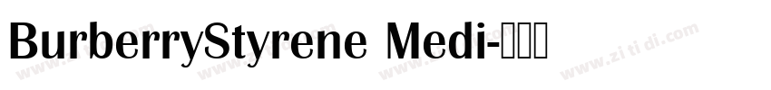 BurberryStyrene Medi字体转换